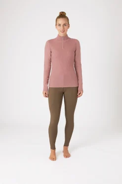 Ruth Damen Strickpullover mit Reißverschluss