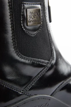 Saturn Damen Lederreitstiefeletten mit Reißverschluss