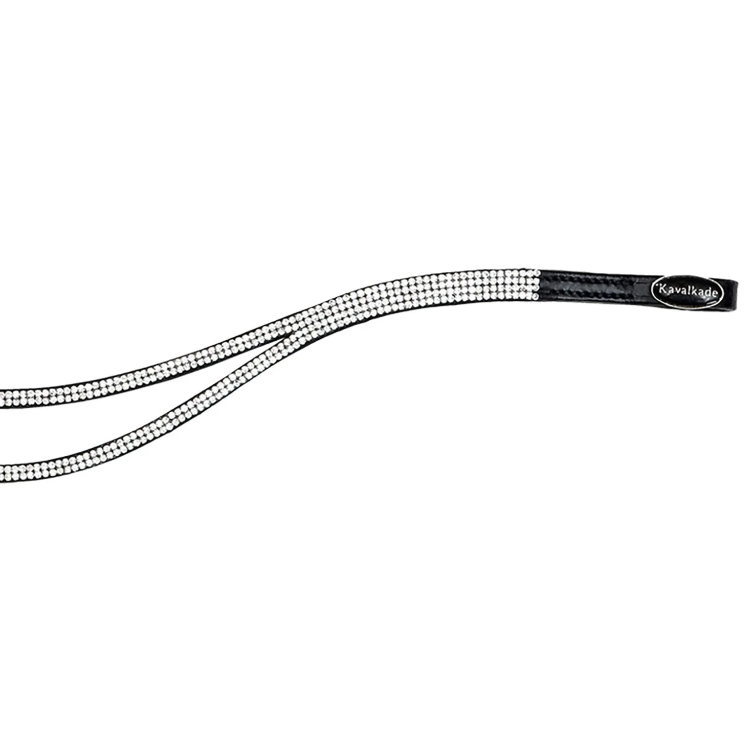 Stirnband, schmal, zweigeteilt, weiße Steine, W