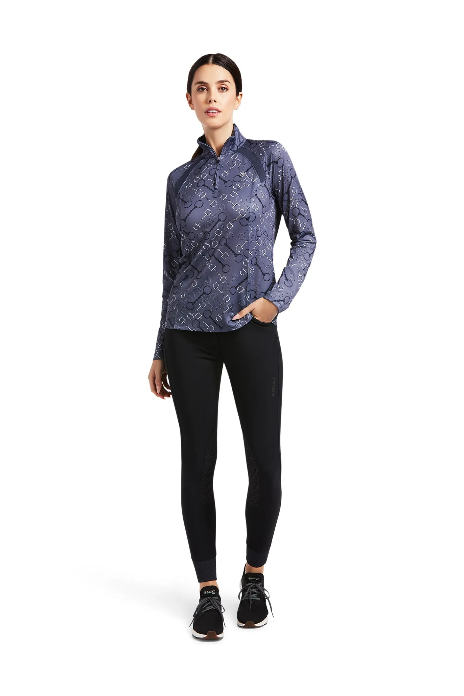 Sunstopper 2.0 Damen 1/4 Zip Baselayer Shirt