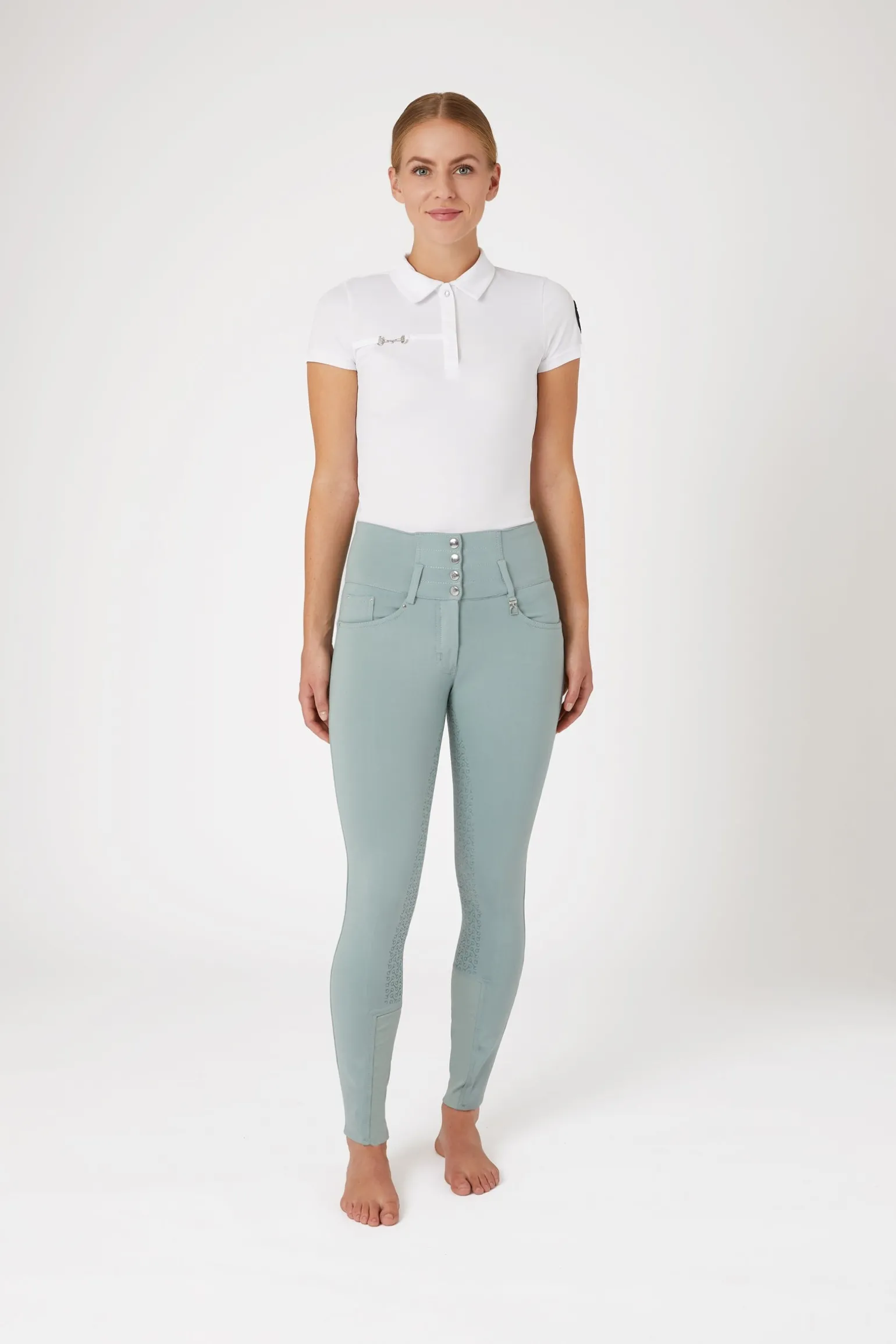 Tara Damen Reithose mit Silikonvollbesatz und hohem Bund