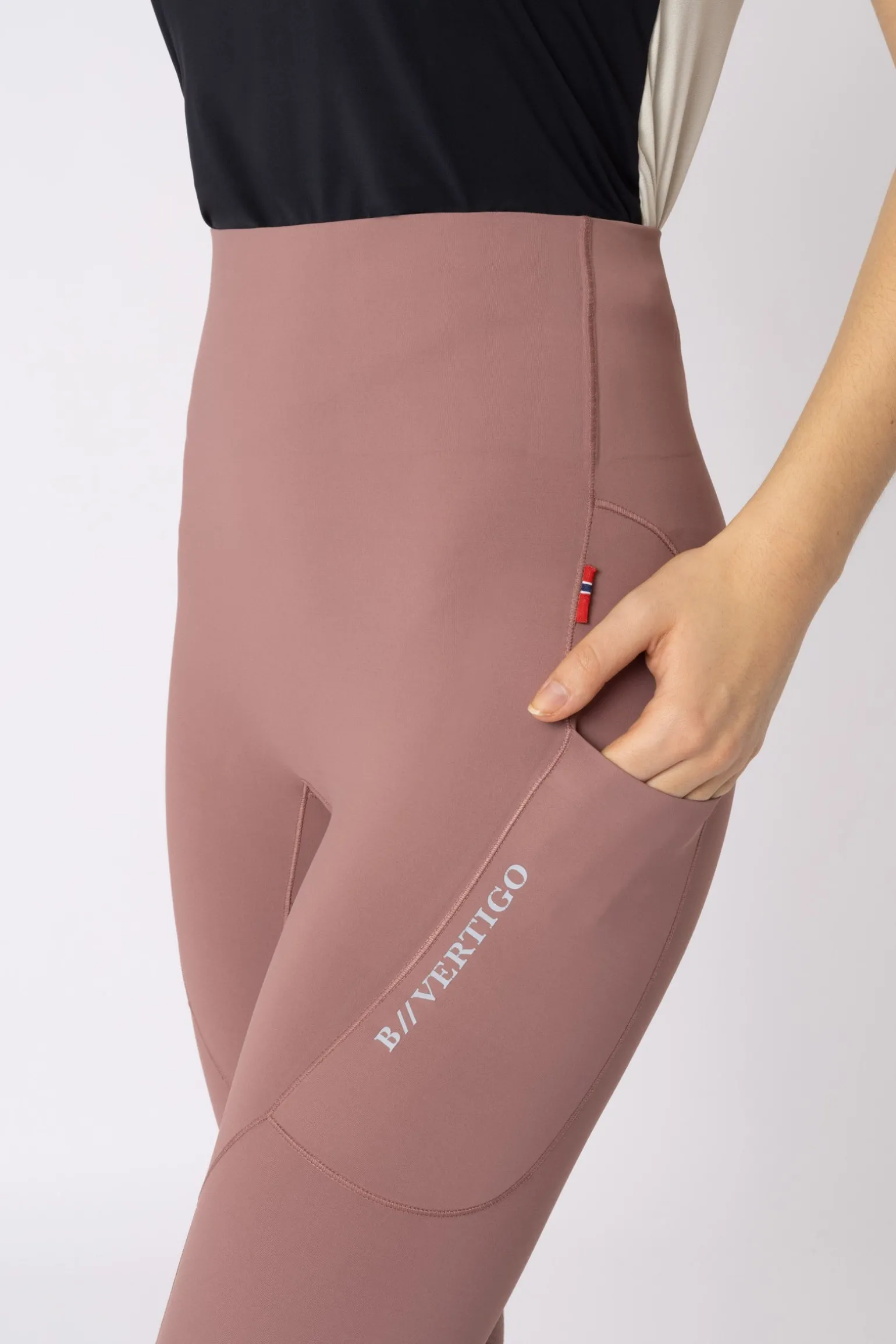 Viktoria Damen Vollbesatzreitleggings mit weniger Nähten