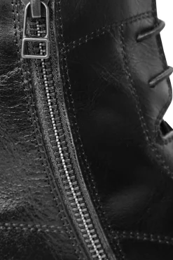 Winter-Reitstiefeletten mit seitlichem Reißverschluss