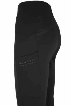 Yella SD Damen Reitleggings mit hohem Bund und Vollbesatz